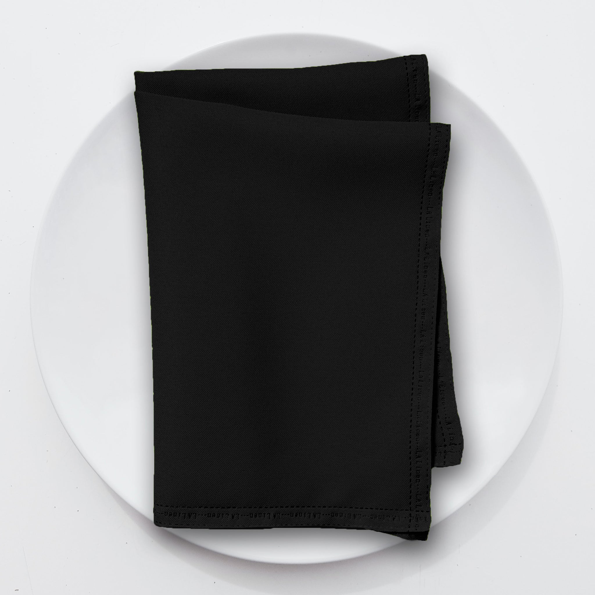 La Linen 10-Pack Polyester Poplin Napkin 18 by 18-Inch, Dark Sage